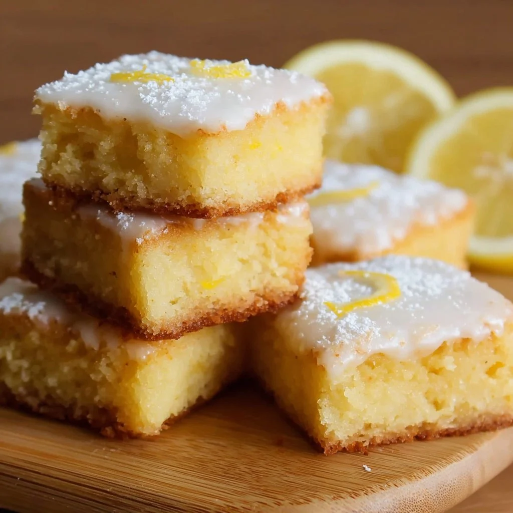 Handmade Lemon Brownies Recipe