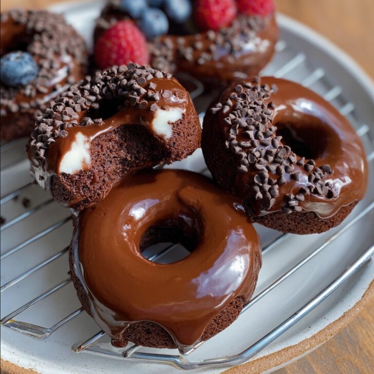 Healthy Chocolate Protein Donuts (Gluten Free)