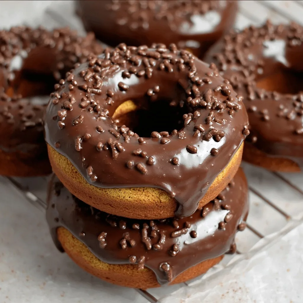 Healthy Chocolate Protein Donuts
