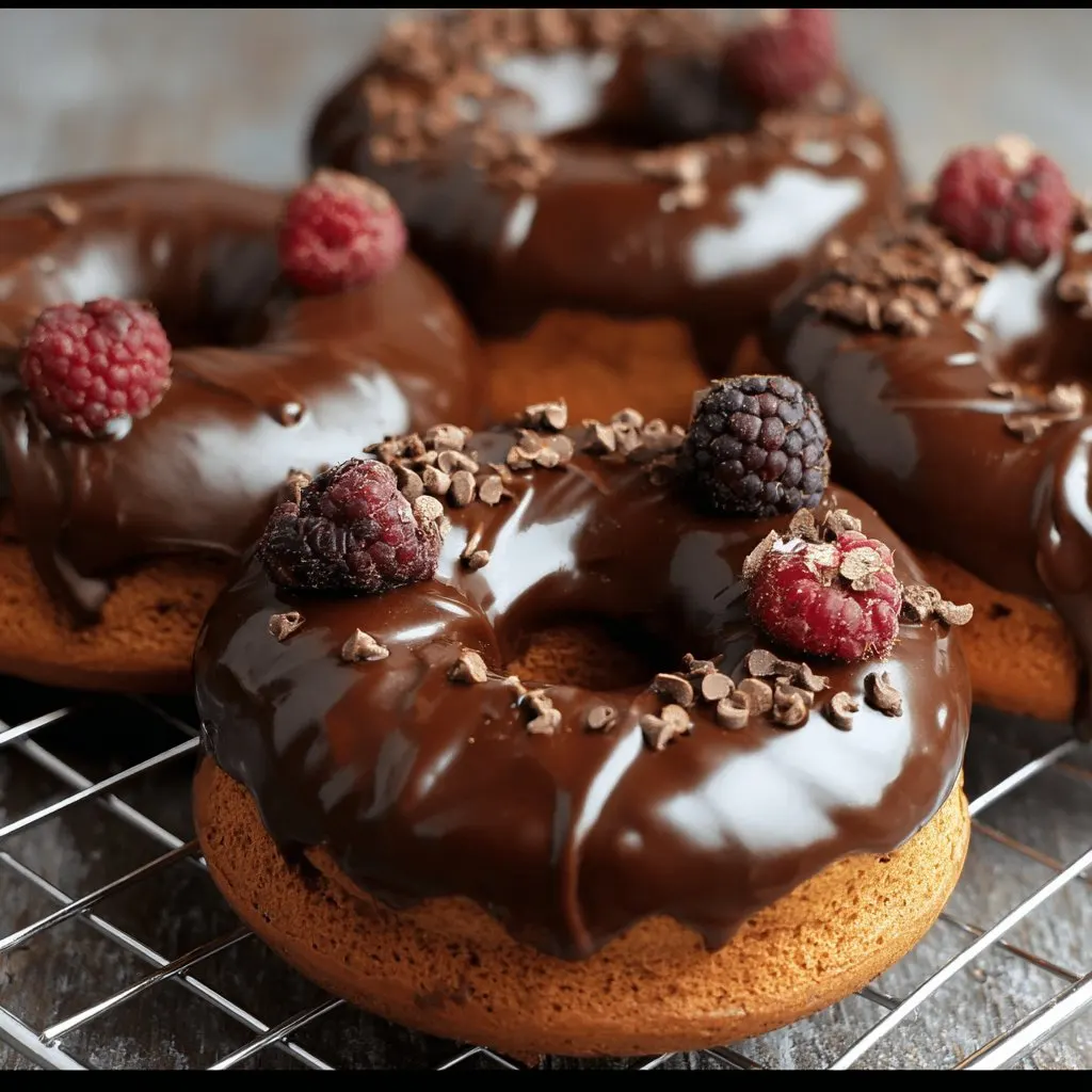 Healthy Chocolate Protein Donuts 1 Healthy Chocolate Protein Donuts