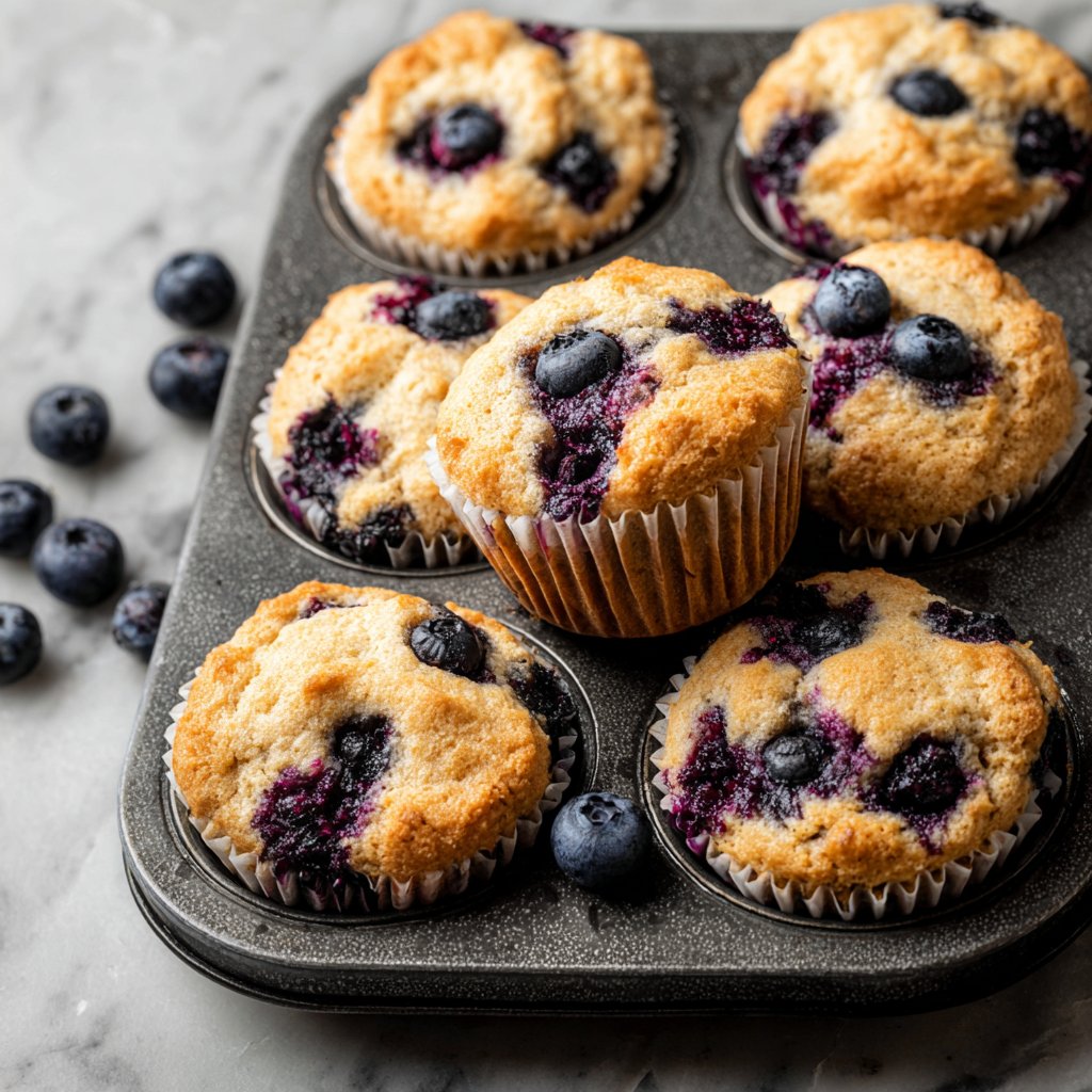 Homemade Blueberry Protein Muffins