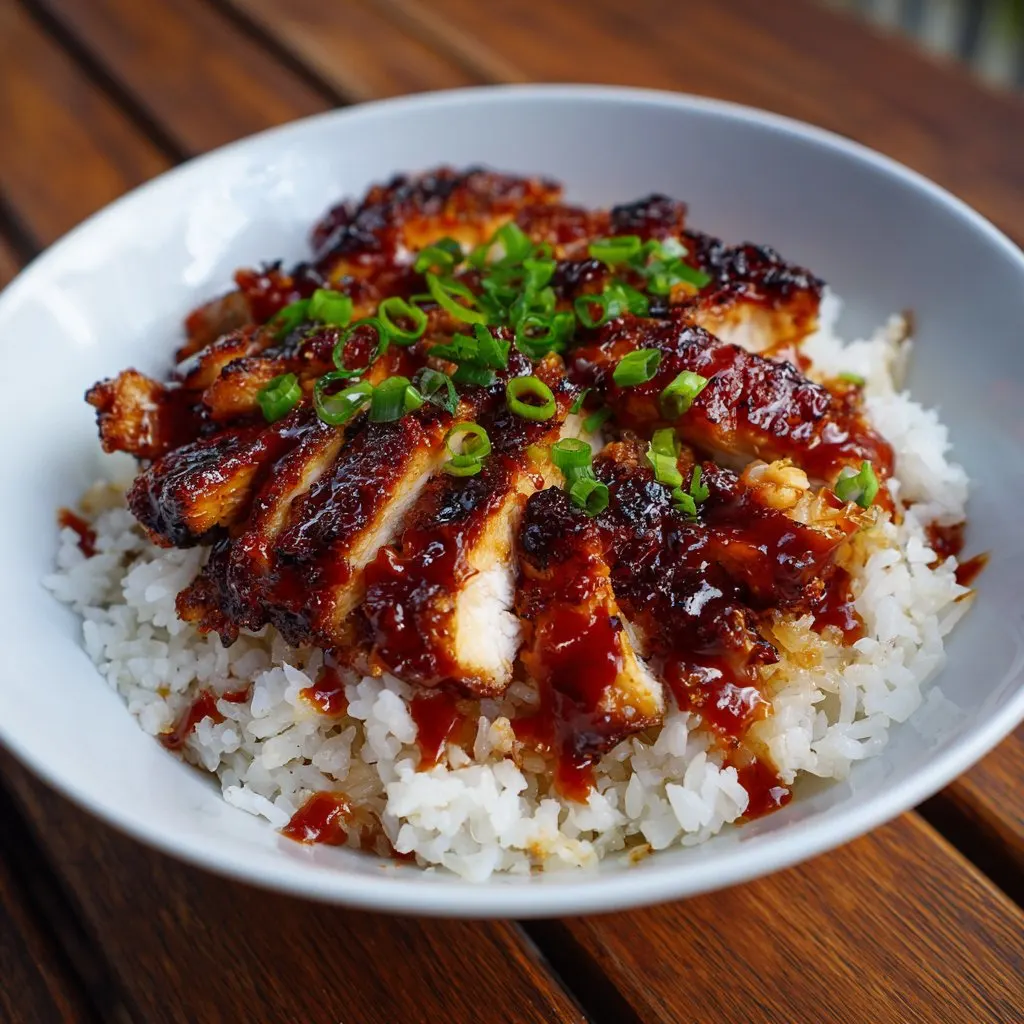 Honey BBQ Chicken Rice