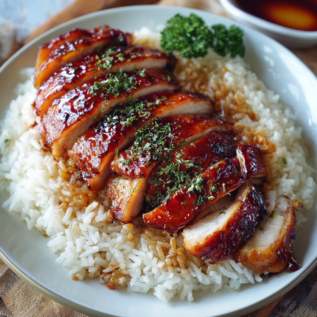 Honey BBQ Chicken Rice