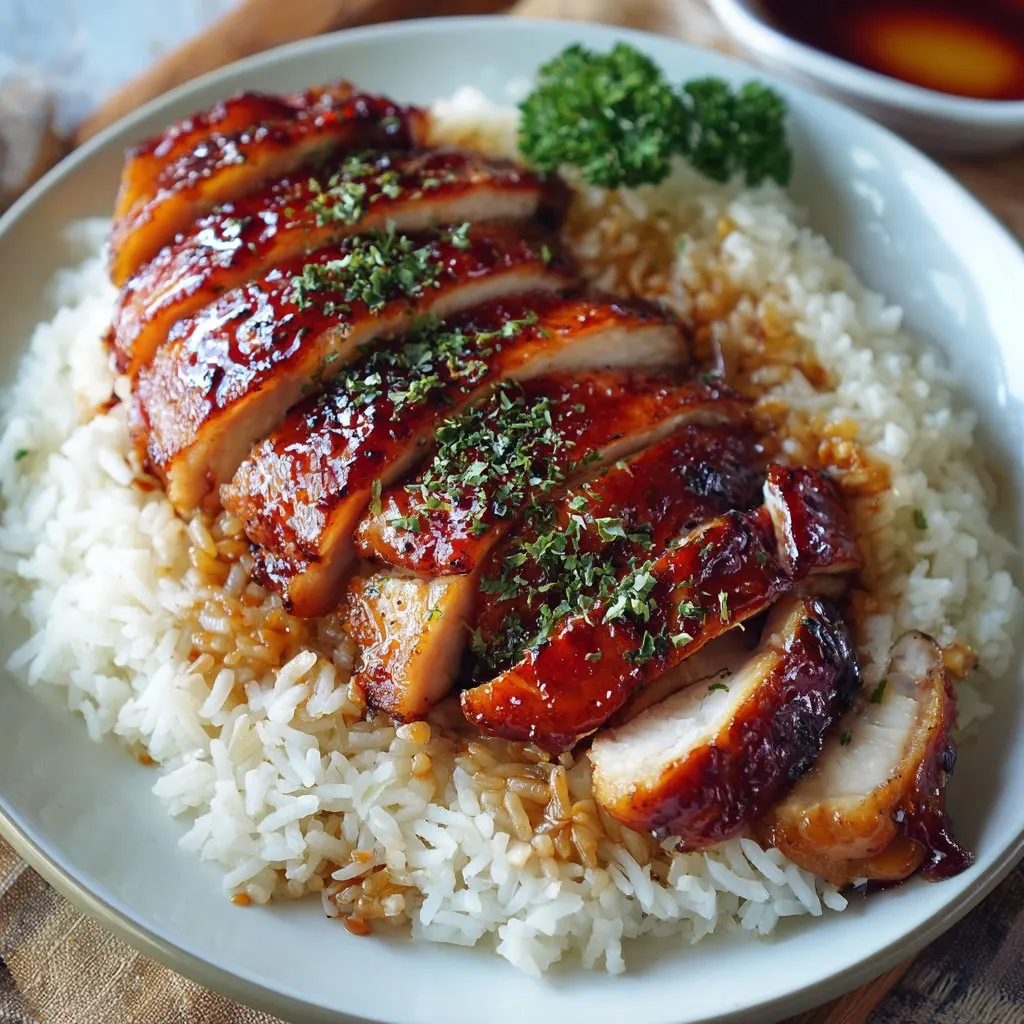 Honey BBQ Chicken Rice