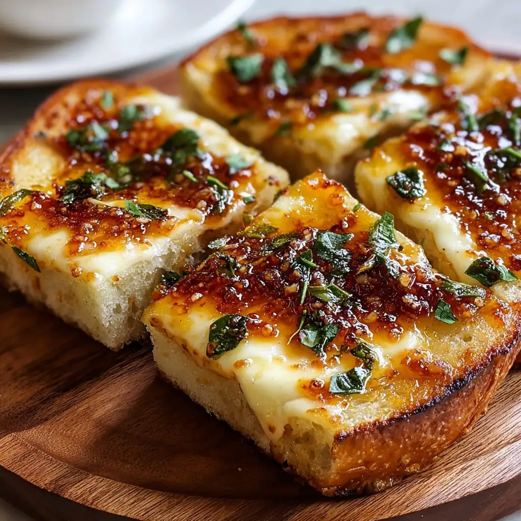 Hot Honey Garlic Bread Pizza