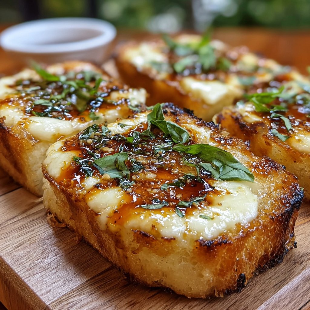 Hot Honey Garlic Bread Pizza