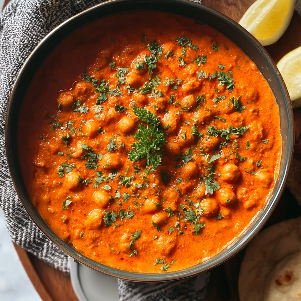 Indian Butter Chickpeas Recipe