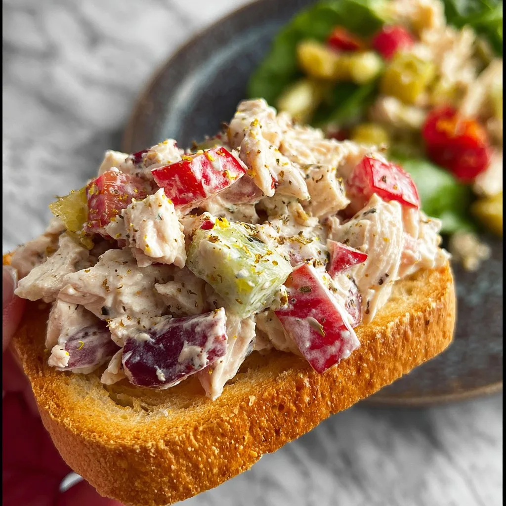 Italian Grinder Chicken Salad recipe