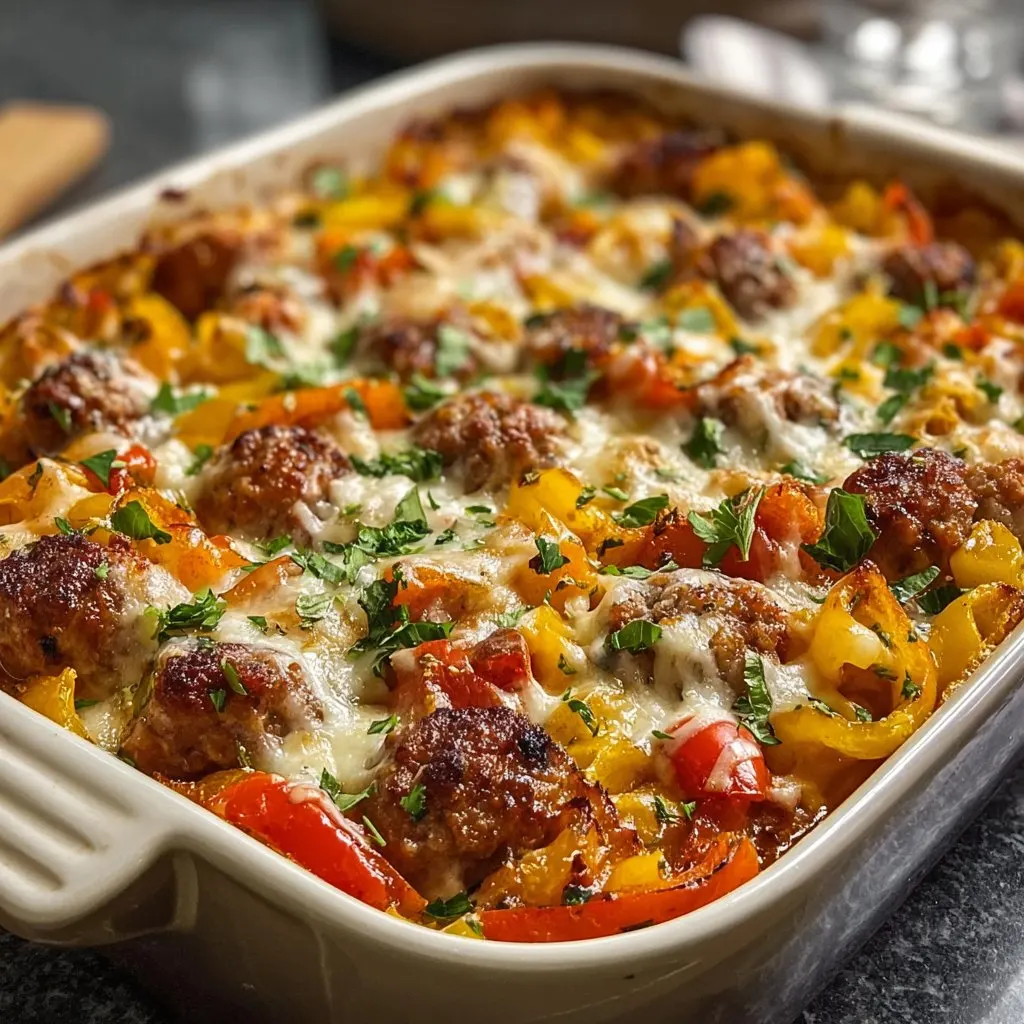 Italian Sausage & Pepper Casserole