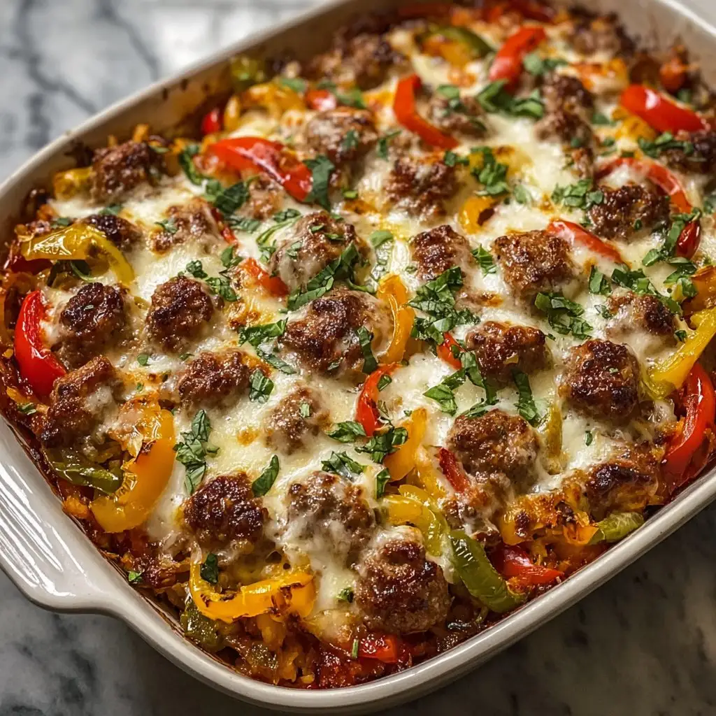 Italian Sausage & Pepper Casserole