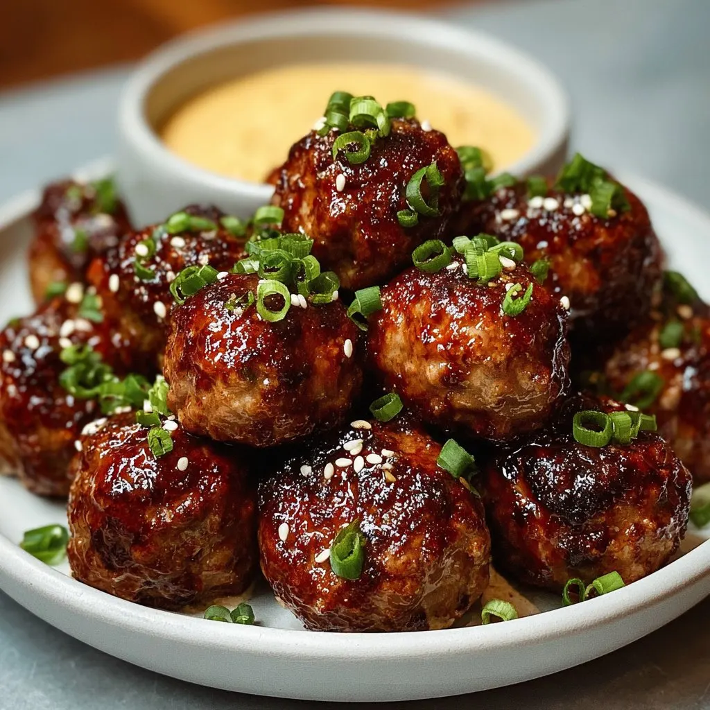 Korean BBQ Meatballs