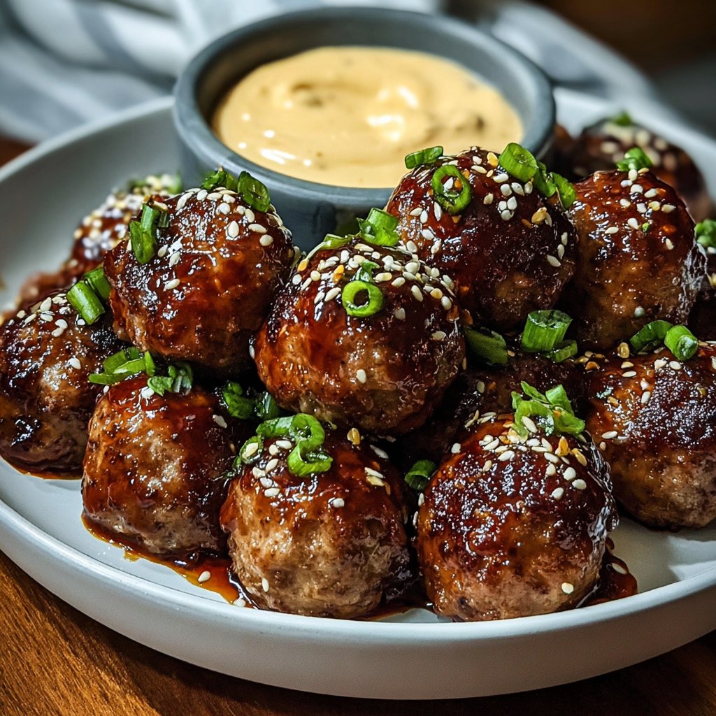 Korean BBQ Meatballs