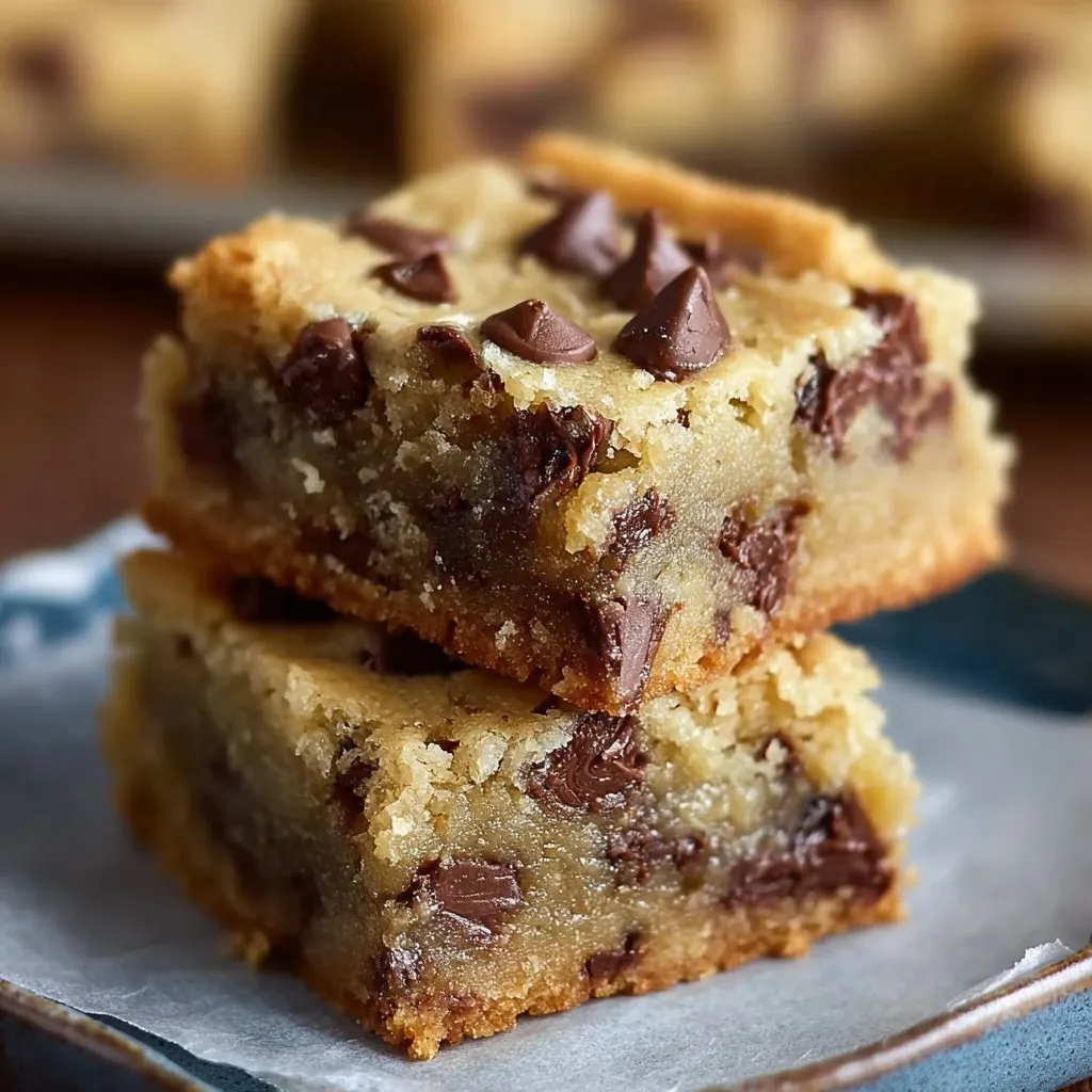 Melt-in-Your-Mouth Chocolate Chip Cookie Bars 1 Melt-in-Your-Mouth Chocolate Chip Cookie Bars
