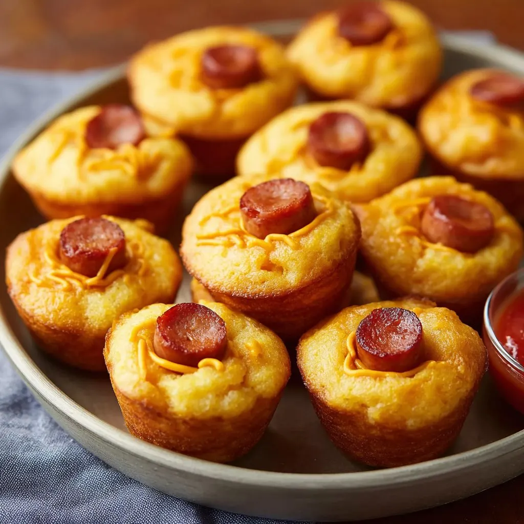 Mini Corn Dog Muffins