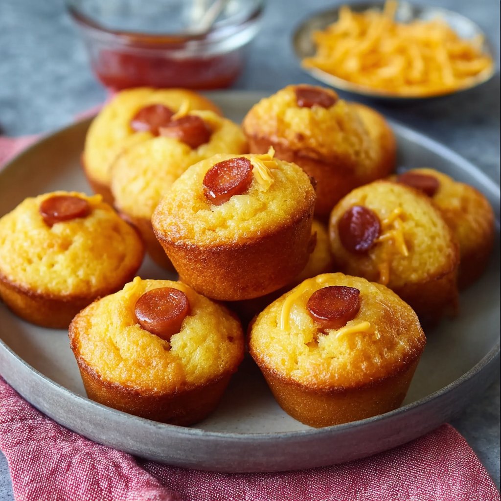 Mini Corn Dog Muffins