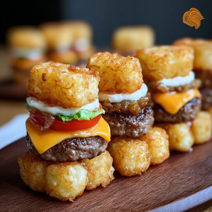 Mini Tater Tot Cheeseburgers Recipe