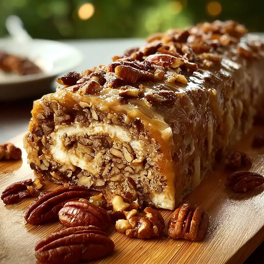 Nana’s 3-Ingredient Pecan Log