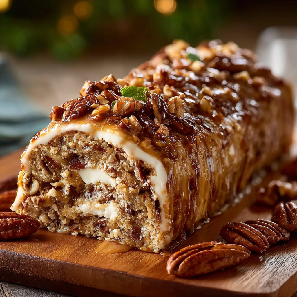 Nana’s 3-Ingredient Pecan Log