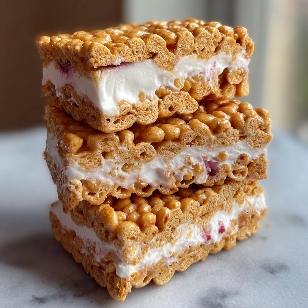 PBJ Puffed Cereal Ice Cream Sandwiches You Can’t Resist