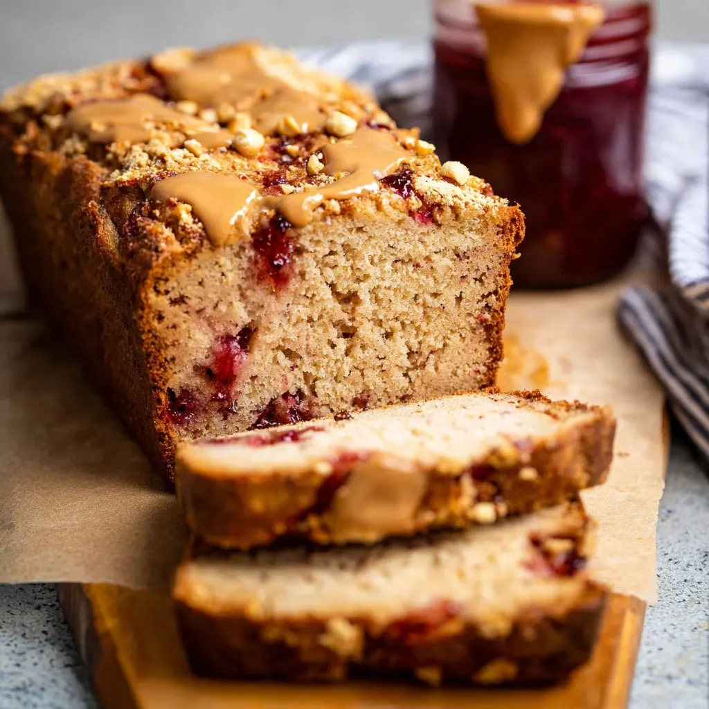 Peanut Butter Jelly Snack Bread