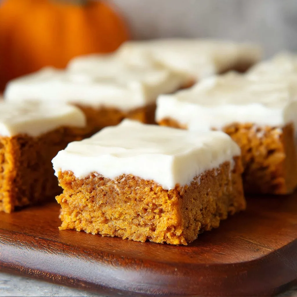 Pumpkin Bars with Cream Cheese Frosting Recipe 1 Pumpkin Bars with Cream Cheese Frosting Recipe