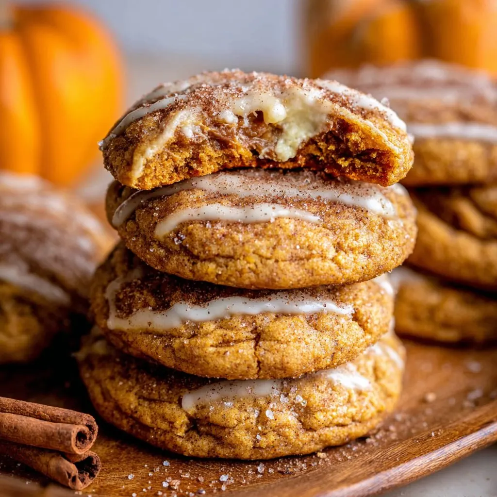 Pumpkin Cheesecake Cookies
