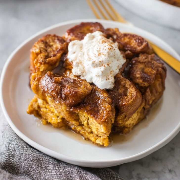 Pumpkin French Toast Bake