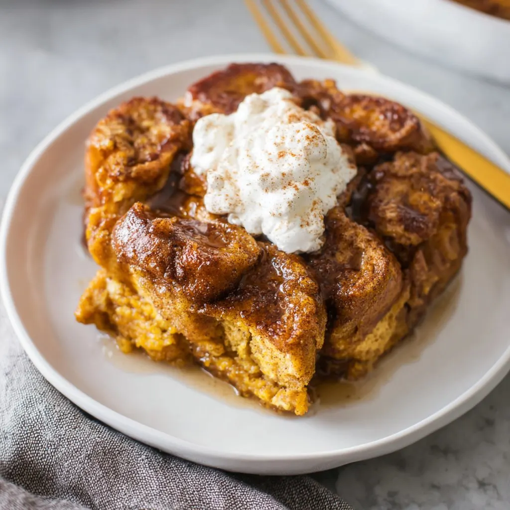 Pumpkin French Toast Bake