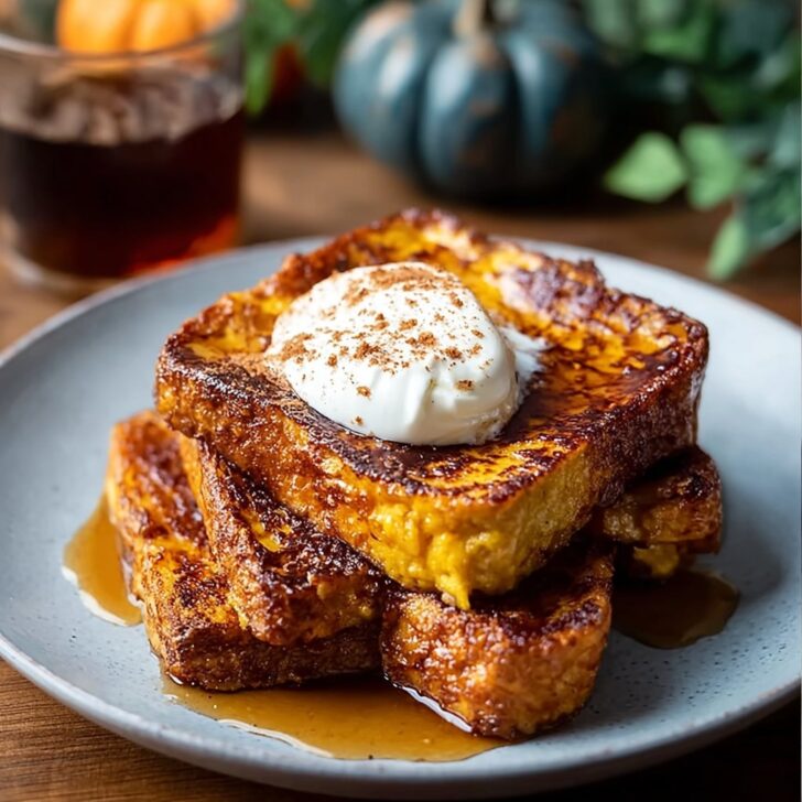Pumpkin French Toast Breakfast