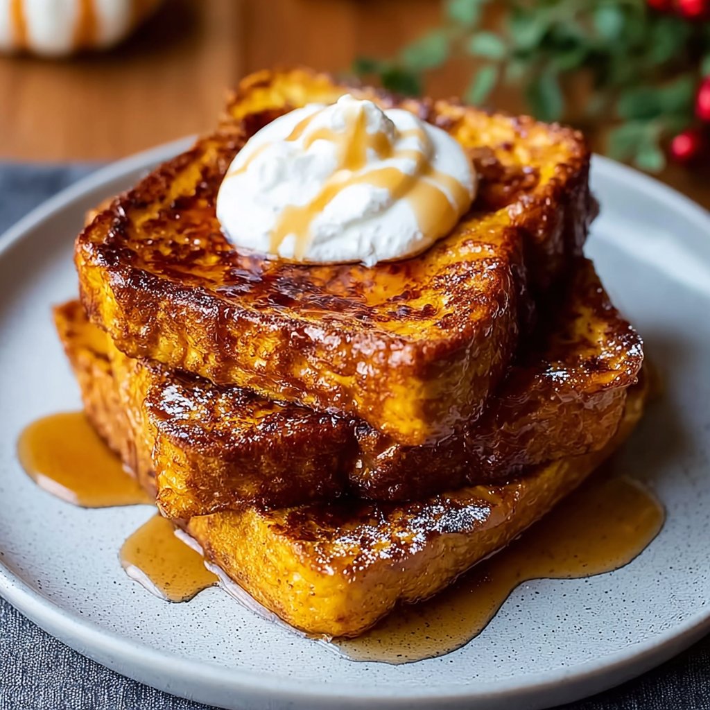 Pumpkin French Toast Breakfast