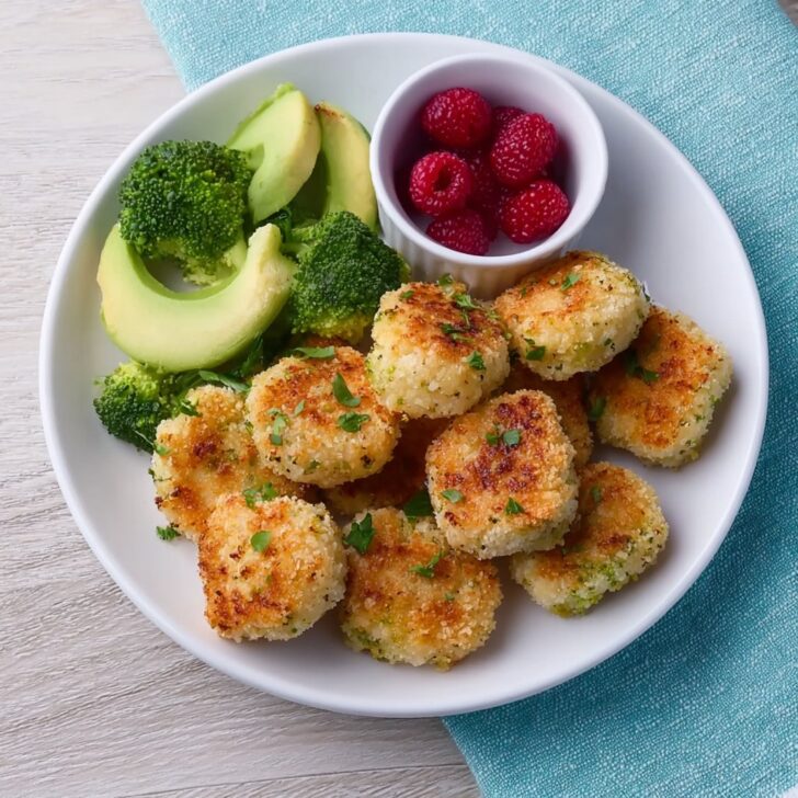 Quick Chicken and Broccoli Nuggets for Baby