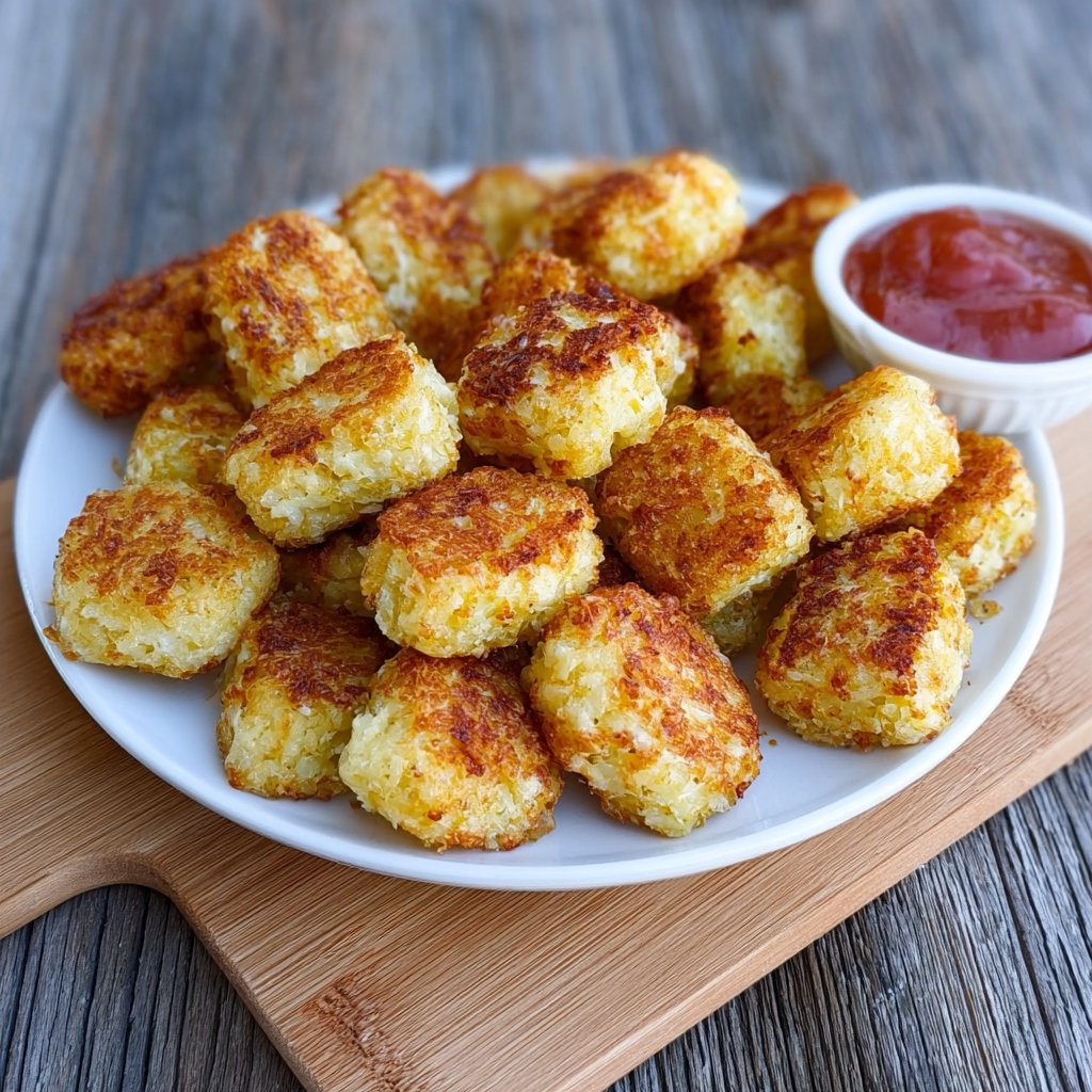 Quick & Easy Cauliflower Tots with Cottage Cheese