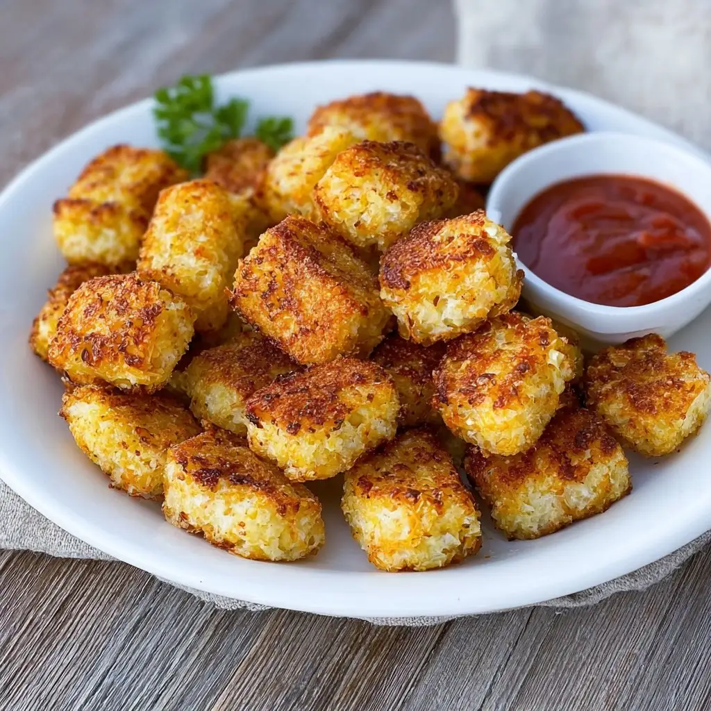 Quick & Easy Cauliflower Tots with Cottage Cheese 1 Quick & Easy Cauliflower Tots with Cottage Cheese