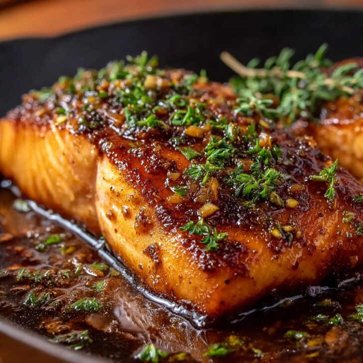 Salmon with Brown Sugar Garlic Glaze