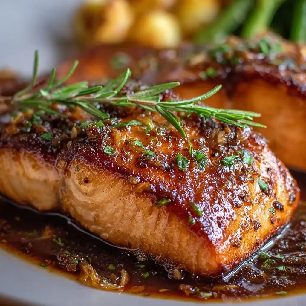 Salmon with Brown Sugar Garlic Glaze