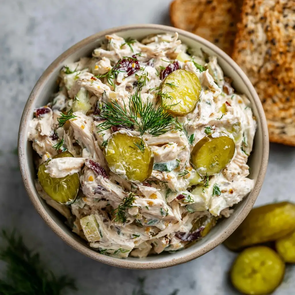 Savory Dill Pickle Chicken Salad 1 Savory Dill Pickle Chicken Salad