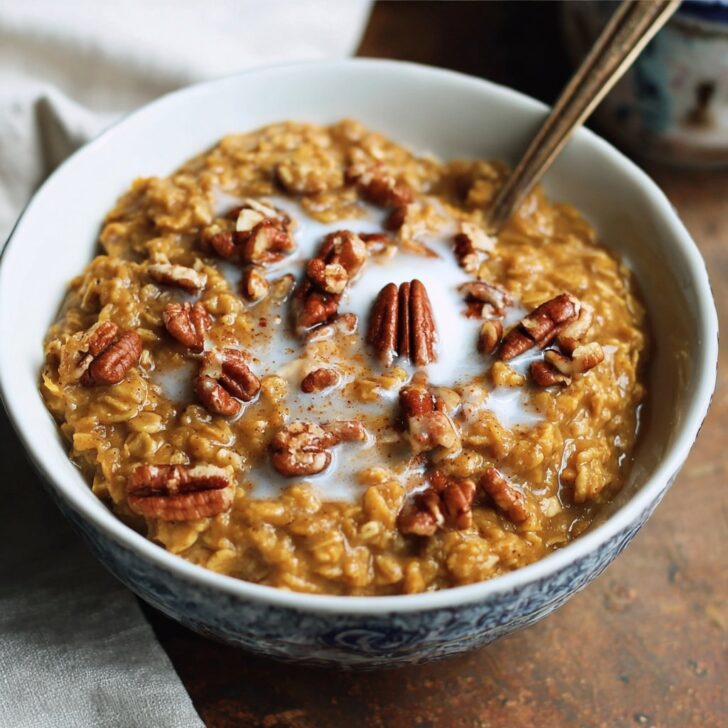 Slow Cooker Pumpkin Pie Oatmeal
