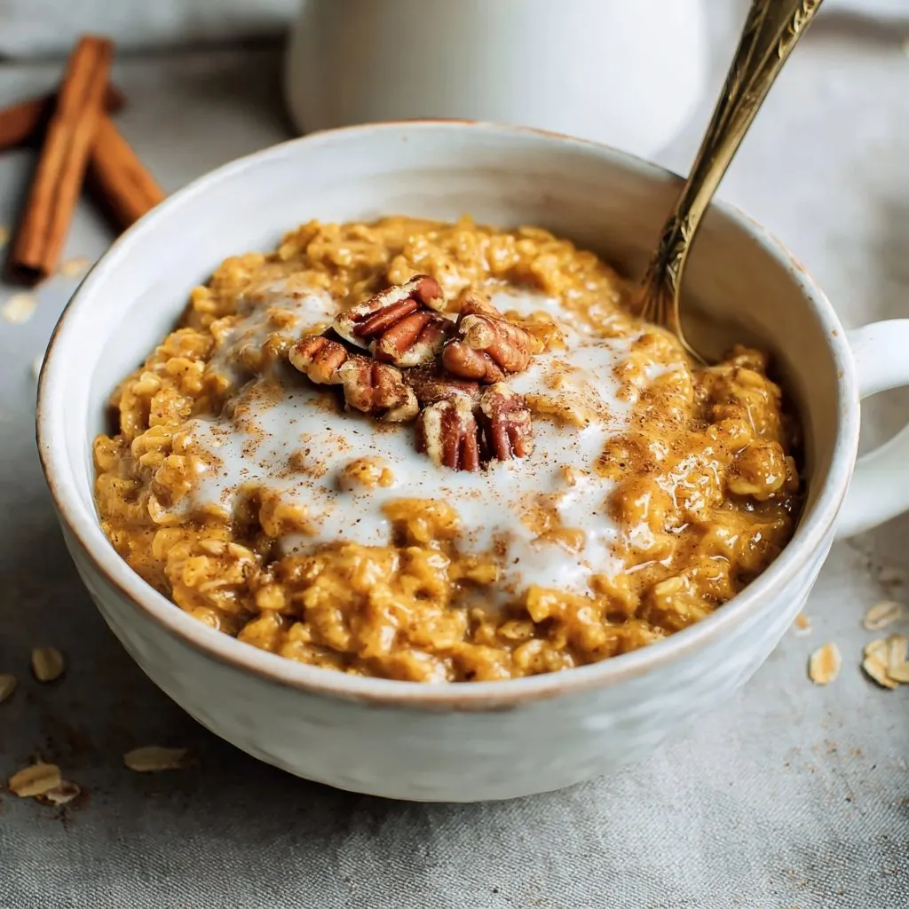 Slow Cooker Pumpkin Pie Oatmeal