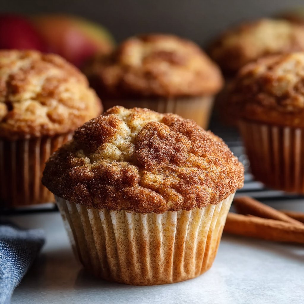 Soft Apple Cinnamon Muffins for Fall Dessert