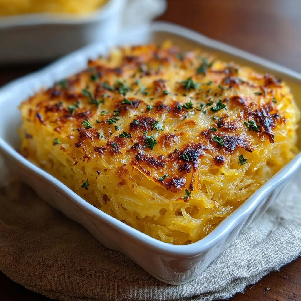 Spaghetti Squash Au Gratin