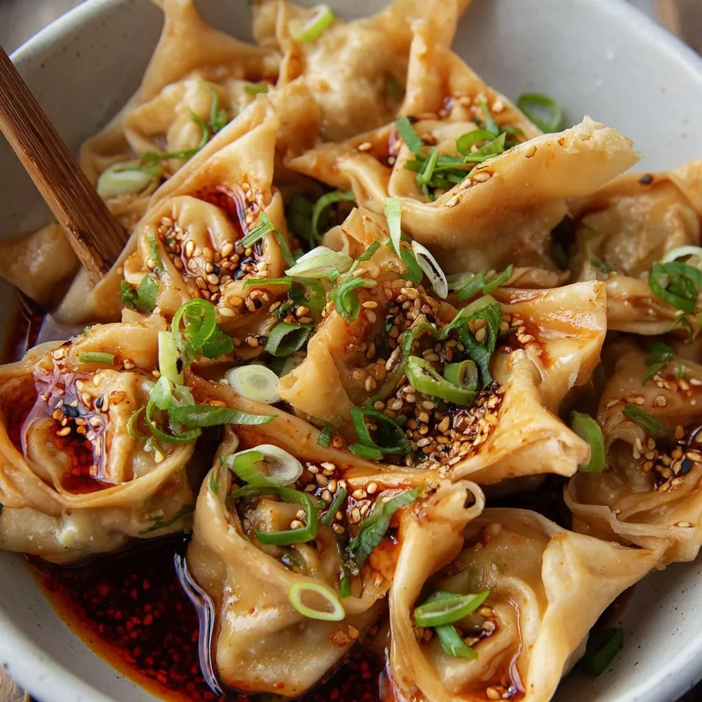 Spicy Pork Wontons