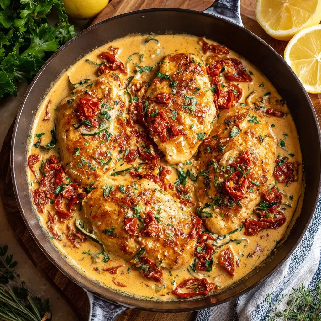 Sun-Dried Tomato Cream Sauce Marry Me Chicken