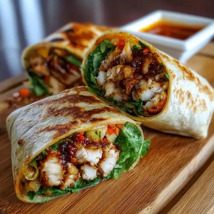 Sweet Chili Chicken Wraps Recipe