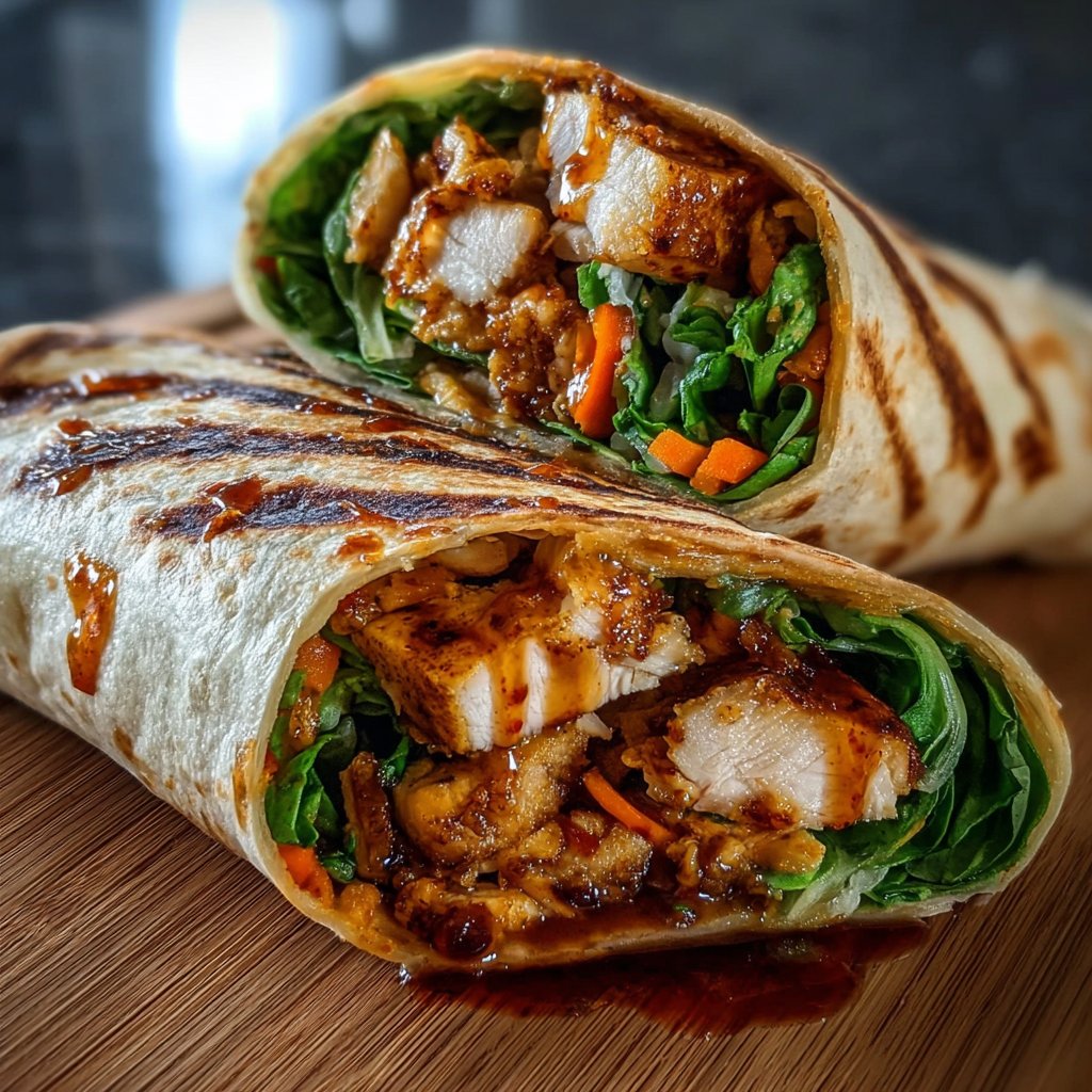 Sweet Chili Chicken Wraps Recipe