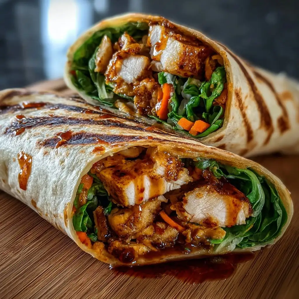 Sweet Chili Chicken Wraps Recipe