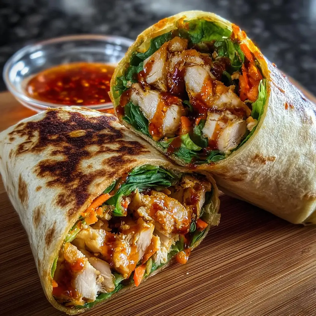 Sweet Chili Chicken Wraps