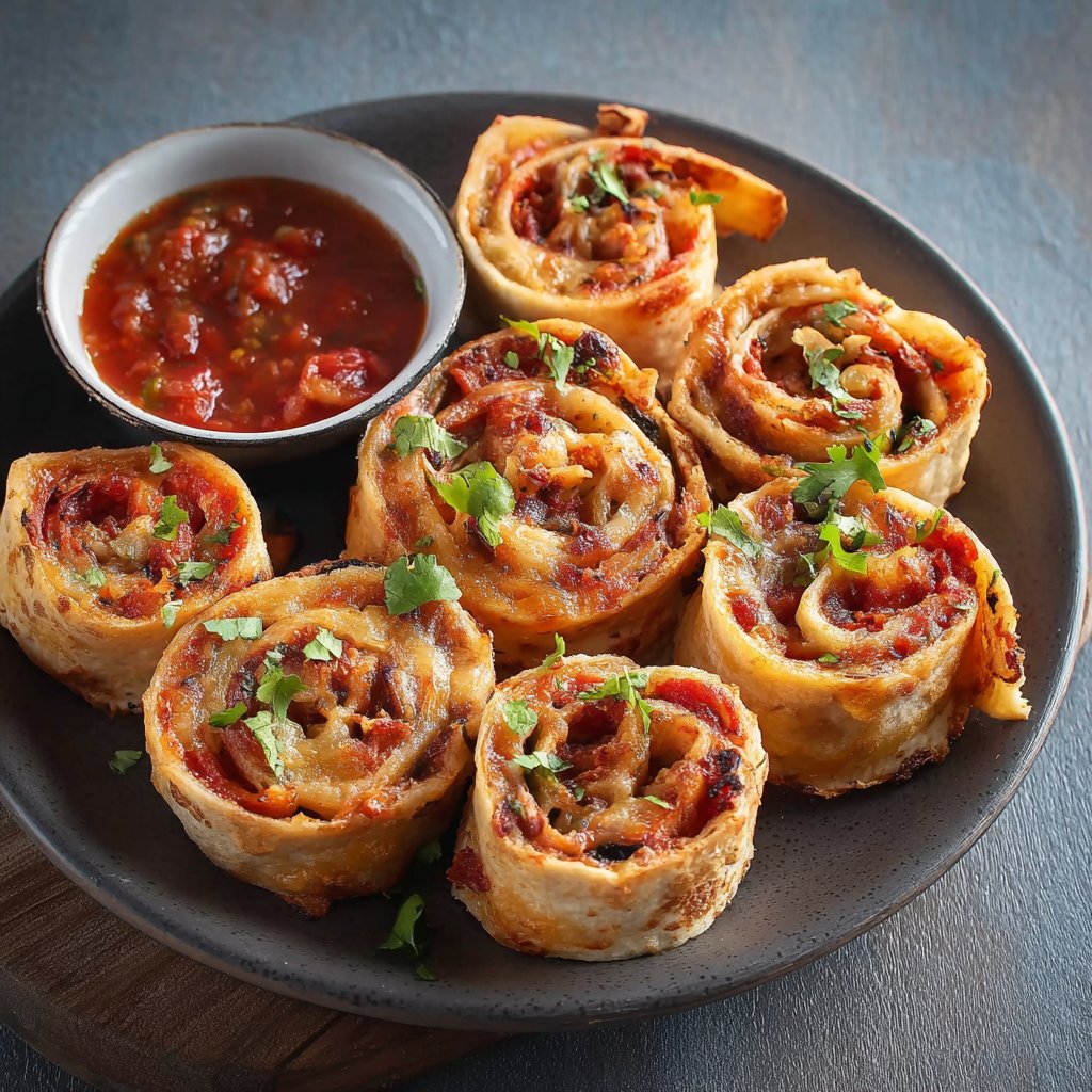 Tortilla Pizza Rolls