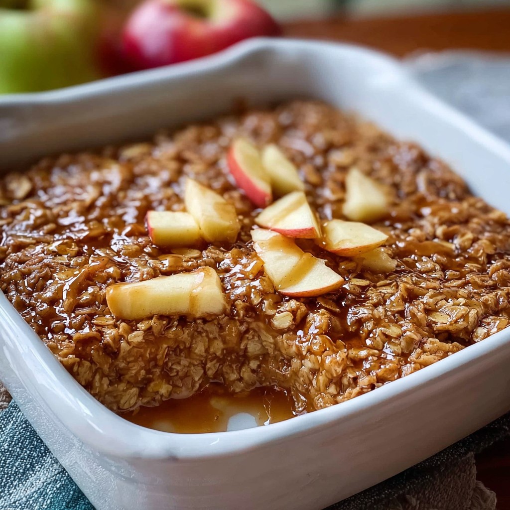 Amish-Style Apple and Cinnamon Baked Oatmeal