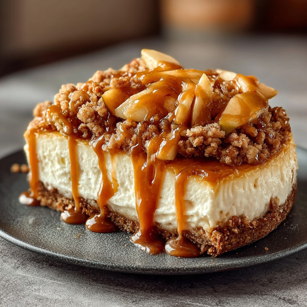 Apple Crisp Cheesecake Recipe