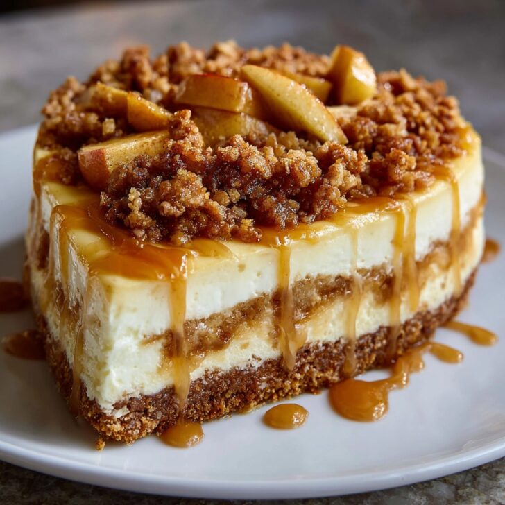 Apple Crisp Cheesecake